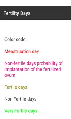 Fertility Days android App screenshot 1